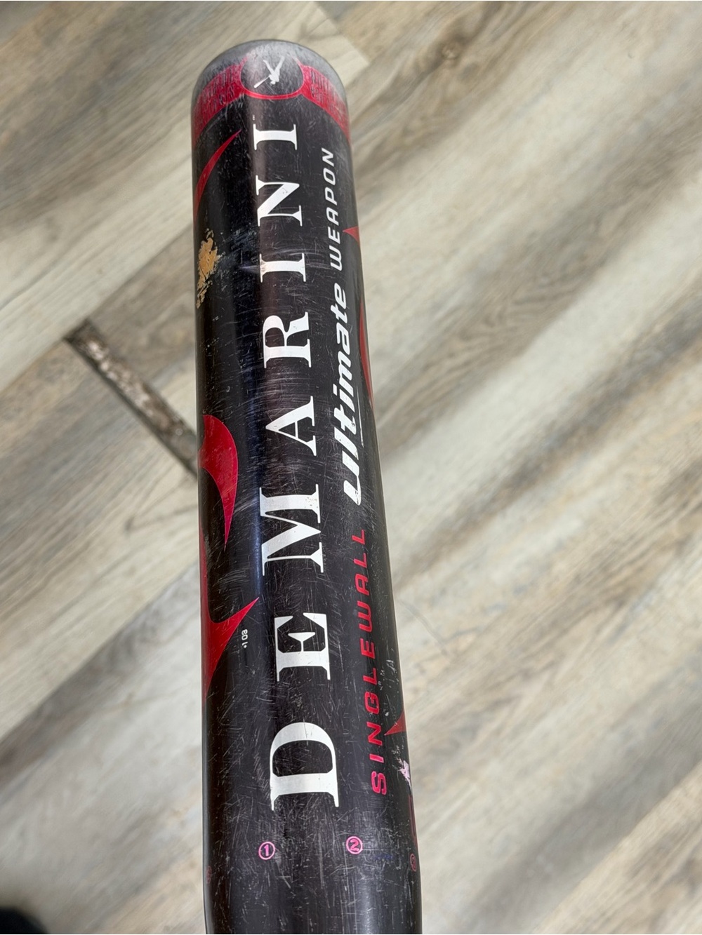 VERY RARE, 2004 Demarini Ultimate Weapon Slowpitch Alloy Bat (28 Oz) 34”